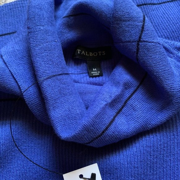 TALBOTS - Stripe Button-Cuff Turtleneck - NEW - Picture 10 of 11